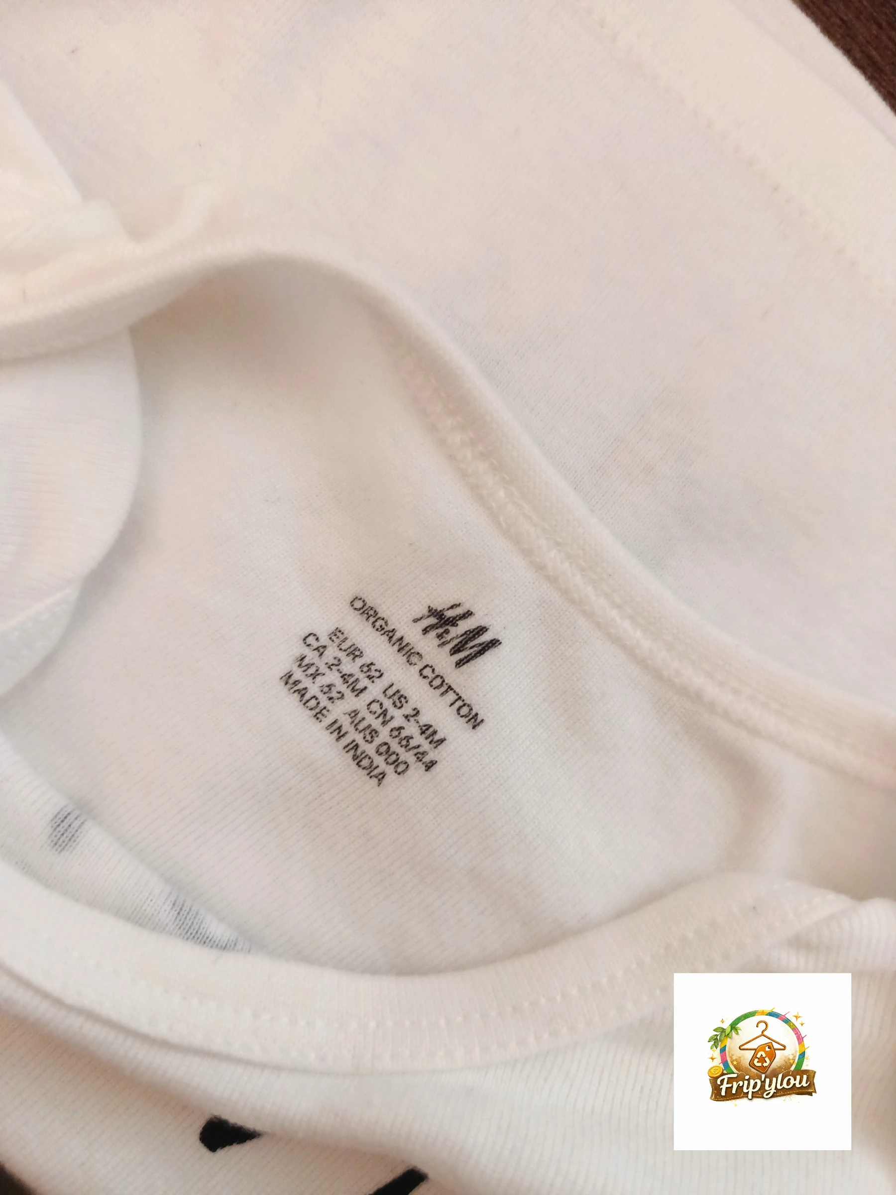 H&M uniseks babytshirt "I Love My Daddy" – 62cm – biologisch katoen A1740 – photo 2